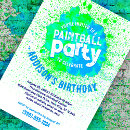 Search for neon paint splatter invitations Teen