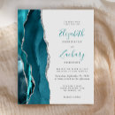 Search for teal and grey wedding invitations Modern