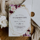 Search for burgundy engagement party invitations Engaged