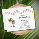 Search for palm tree string lights invitations Summer