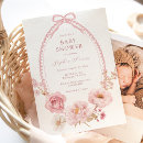 Search for pretty in pink baby shower invitations Flowers