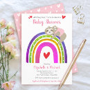 Search for rainbow baby girl shower invitations Boho