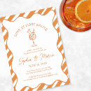 Search for orange engagement party invitations Elegant