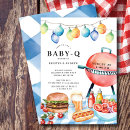 Search for baby bbq invitations Watercolor