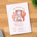 Search for western girl birthday invitations Country