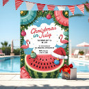 Search for pool christmas invitations Christmas in july