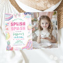Search for waterslide birthday invitations Swimming party