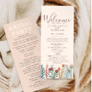 Search for boho wedding programmes Elegant botanical