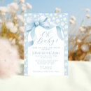 Search for light blue baby shower invitations Baby in bloom