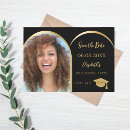 Search for black gold save the dates Graduation party