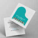 Search for music teacher business cards Grand piano