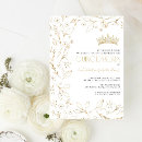 Search for rose gold and white birthday invitations Typography
