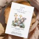 Search for wild animal baby shower invitations For kids