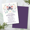 Search for pink and purple butterfly invitations Floral