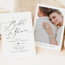 Search for elegant bridal shower invitations Black and white