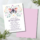 Search for pink and purple butterfly invitations Floral