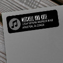 Search for music notes return address labels Treble clef