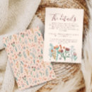 Search for boho wedding enclosure cards Whimsical wildflowers