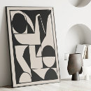 Search for abstract geometric art Black and white