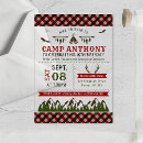 Search for outdoor birthday invitations Camping birthday party