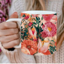 Search for pink and orange floral mugs Summer