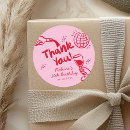 Search for birthday party thank you tags stickers For her
