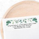 Search for green leaves return address labels Rustic