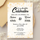 Search for double celebration birthday invitations Elegant