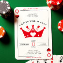 Search for vegas baby invitations Queen of hearts