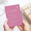 Search for elegant confirmation invitations Pink