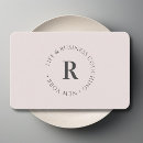 Search for monogram standard business cards Simple
