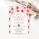 Search for strawberry baby girl shower invitations Garden party
