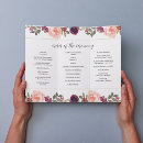 Search for trifold wedding programs Order of service