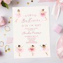 Search for ballerina baby shower invitations A little ballerina