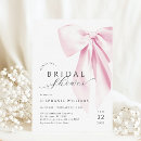 Search for bow bridal shower invitations Handwritten script