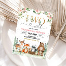 Search for woodland birthday invitations Whimsical animals
