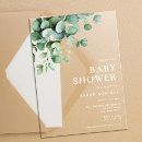 Search for greenery eucalyptus baby shower invitations Sage green