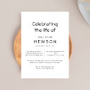 Search for white funeral invitations In loving memory