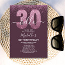 Search for 30 years invitations Glitter