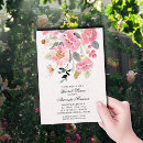 Search for garden bridal shower invitations Watercolor