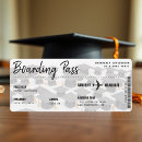 Search for airplane graduation invitations announcements Boarding pass