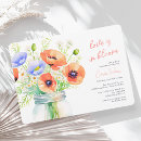 Search for poppy bridal shower invitations Wildflowers