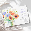 Search for red poppy bridal shower invitations Wildflowers
