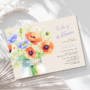 Search for poppy bridal shower invitations Wildflowers