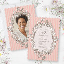 Search for milestone birthday invitations Pink