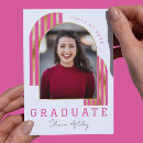 Search for hot pink graduation invitations College grad