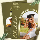 Search for she did it graduation announcement cards Minimalist