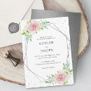 Search for geometric floral wedding invitations Stylish