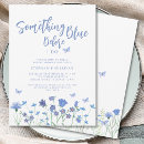 Search for something blue bridal shower invitations Elegant