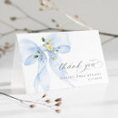 Search for baby in bloom thank you cards Blue
